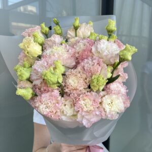 Букет из кудрявой эустомы